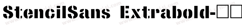 StencilSans Extrabold字体转换
